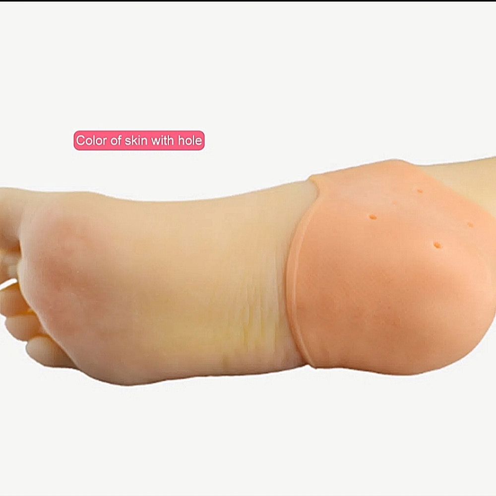 1 Pair Silicone Heel Socks.